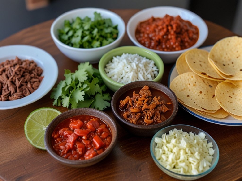 Ingredients for Authentic Birria Tacos